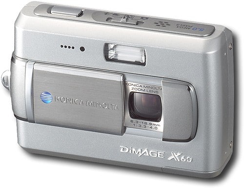 Konica Minolta DiMAGE X60 product photograph