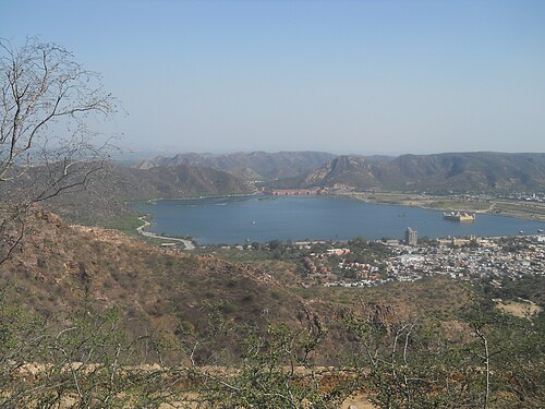 Lake view from nahargarh — photographed with Nikon COOLPIX L21
